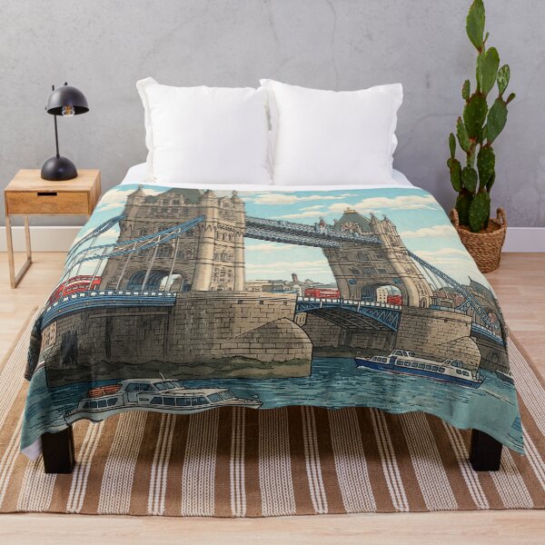 Item preview, London Tower Bridge Japanese Woodblock Print designed and sold by Takeda-art.