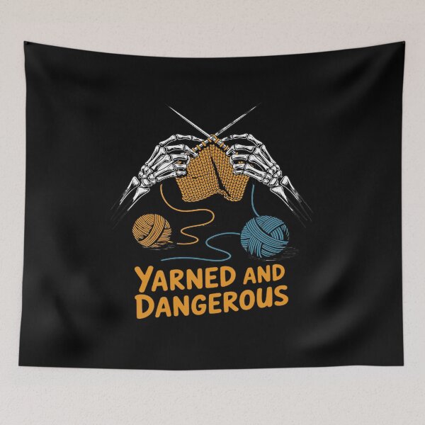 Item preview, Knitting Lover Knitter Knit Happens Yarned & Dangerous designed and sold by ShelFisher.