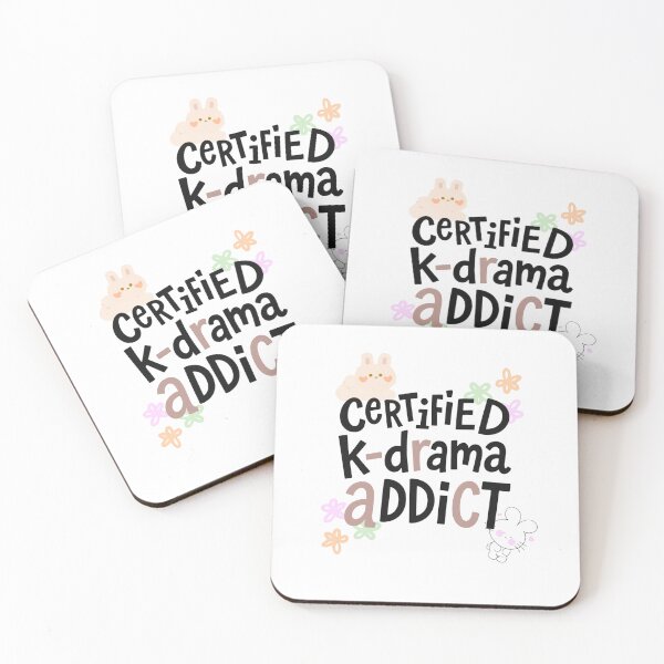 Item preview, Certified K-Drama Addict, k-drama fan, Cute Pastel Bunny Aesthetic designed and sold by MonetObsidian.