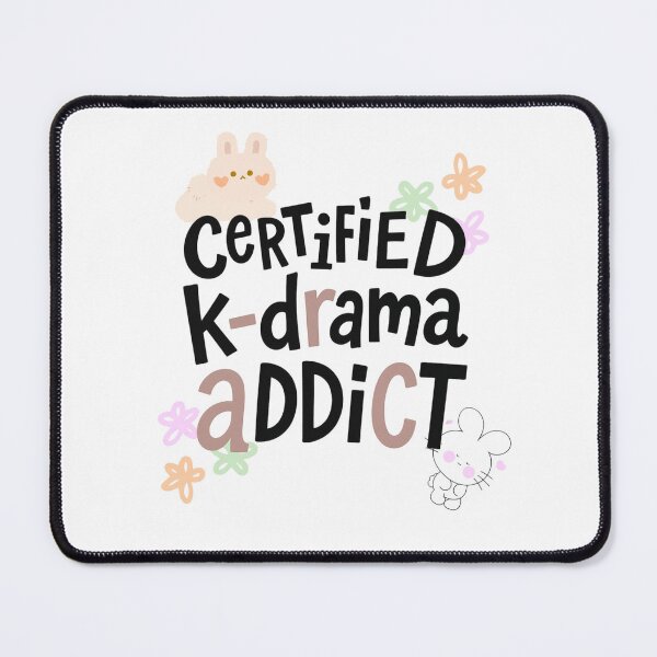 Item preview, Certified K-Drama Addict, k-drama fan, Cute Pastel Bunny Aesthetic designed and sold by MonetObsidian.