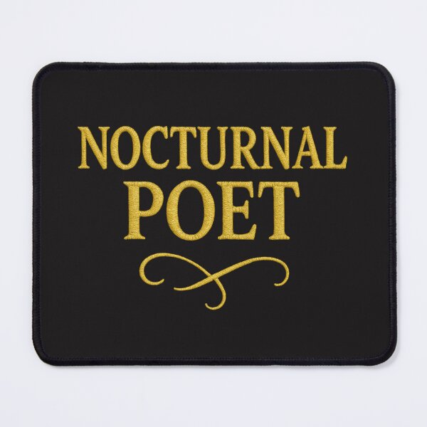 Item preview, Nocturnal Poet • Embroidered Badge Style Design designed and sold by fairmaiden7.