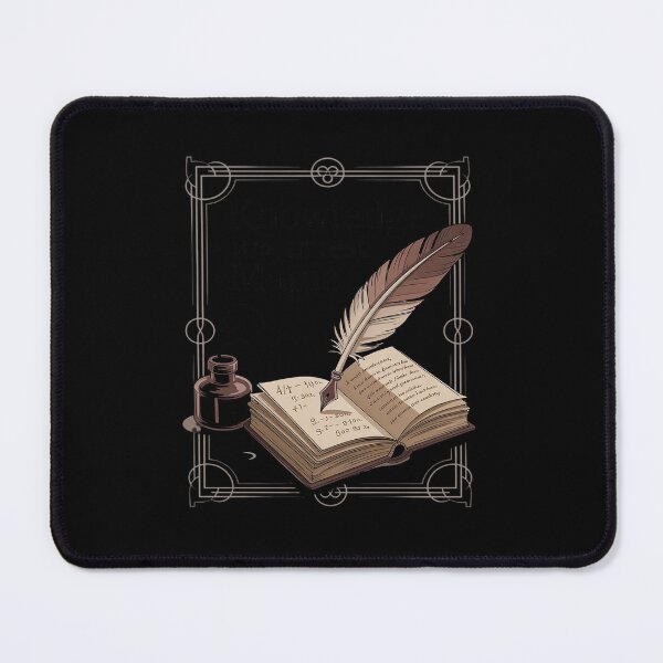 Item preview, Knowledge is The Truest Magic Ancient Tome & Quill of Wisdo designed and sold by ShelFisher.