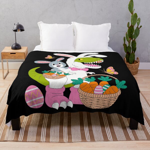 Item preview, Bunny Riding Dinosaur T Rex Eggs Hunting Happy Easter Day designed and sold by Bandikonsalez.