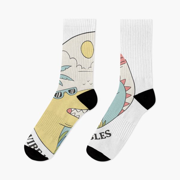 Item preview,  Cute Dinosaur Beach Scene with Meteor – Funny "The Vibe Is in Shambles" Cartoon Design for Retro Aesthetic Lovers designed and sold by DrawHandArt.