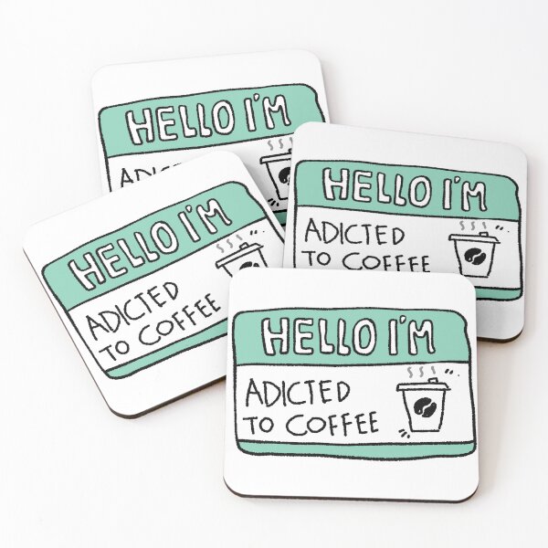 Item preview, Hello I'm Addicted to Coffee designed and sold by Childish by Design.