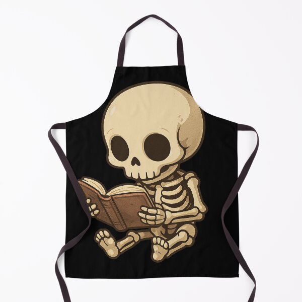 Item preview, Cute Reading Skeleton – Spooky Book Lover designed and sold by Mouraludia.