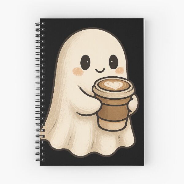 Item preview, Cute Coffee Ghost – Spooky Cozy Latte Friend designed and sold by Mouraludia.