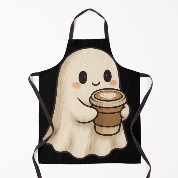 Item preview, Cute Coffee Ghost – Spooky Cozy Latte Friend designed and sold by Mouraludia.