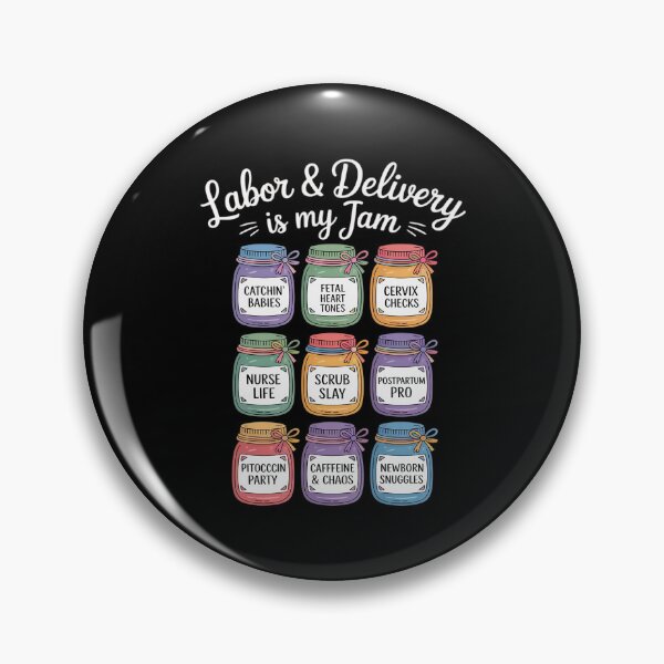 Item preview, Labor and Delivery Nurse Life Jam Nursing Humor Cute L&D designed and sold by ShelFisher.