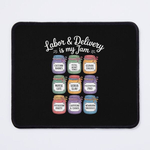 Item preview, Labor and Delivery Nurse Life Jam Nursing Humor Cute L&D designed and sold by ShelFisher.