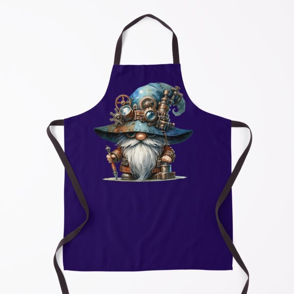 Item preview, Steampunk Gnome — Blue Hat with Gears, Goggles & Brass Details designed and sold by EclecticArts.