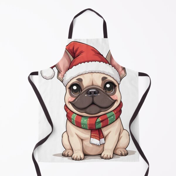 Item preview, Cute Christmas French Bulldog Kawaii Illustration designed and sold by wildexperience.