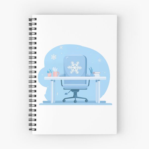 Item preview, Winter Office Desk Scene With A Modern Touch designed and sold by FWLKIT.
