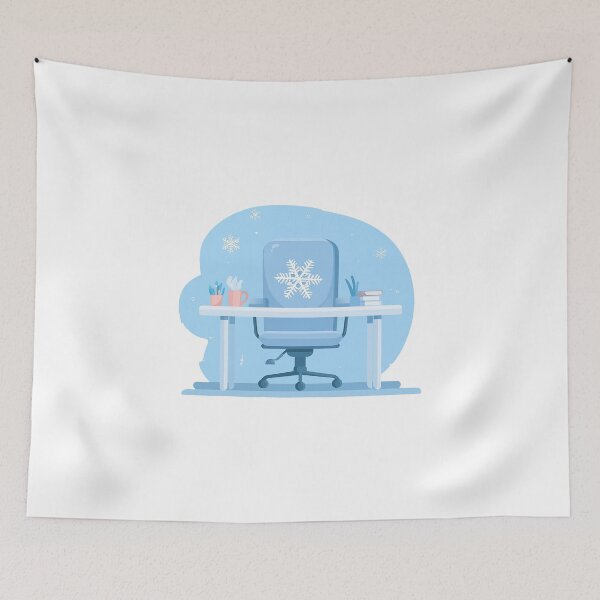 Item preview, Winter Office Desk Scene With A Modern Touch designed and sold by FWLKIT.