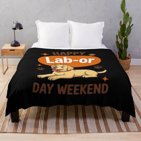 Item preview, Labrador Labor Day Pun Happy Lab-or Day Weekend Dog designed and sold by Sandrhaus.