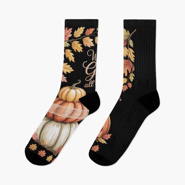 Item preview, Lace Fall Floral Pumpkin With God All Things Are Possible designed and sold by Sandrhaus.