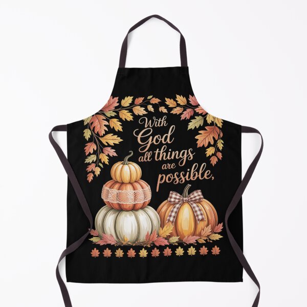 Item preview, Lace Fall Floral Pumpkin With God All Things Are Possible designed and sold by Sandrhaus.