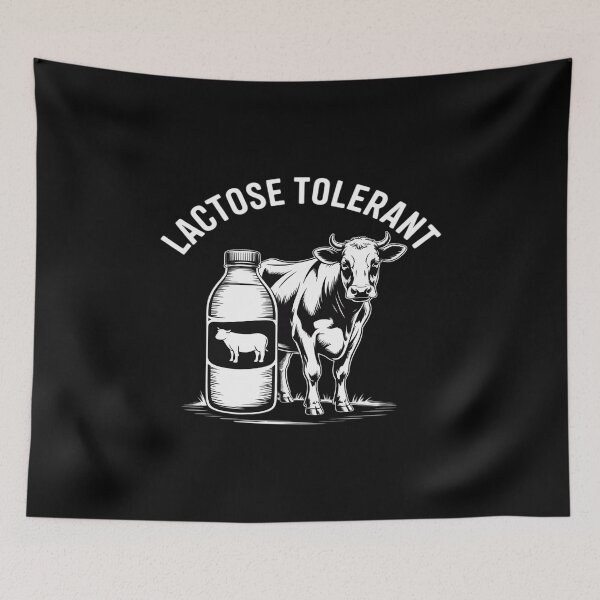 Item preview, Lactose Tolerant Meme Funny Cow Milk Dairy designed and sold by Sandrhaus.