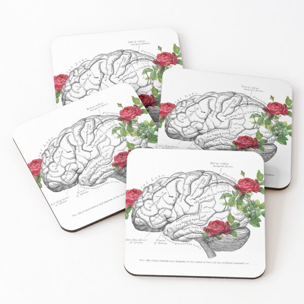 Item preview, Brain Anatomy Floral Art designed and sold by Anatomy Art Gallery.