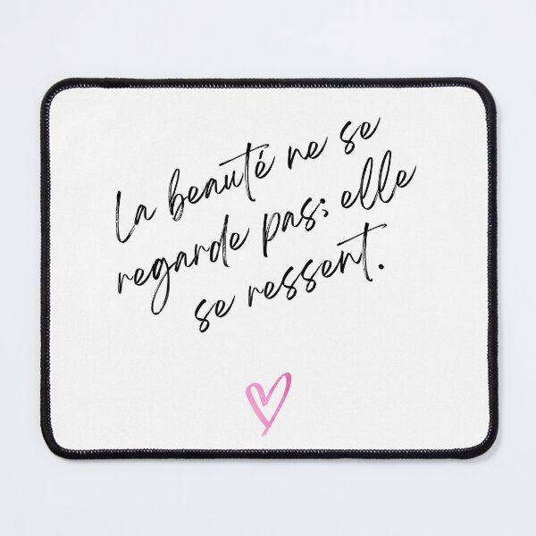 Item preview, La Beauté Ne Se Regarde Pas – French Quote | Parisian Minimalist Style designed and sold by The Balanced Bonne Vivante.