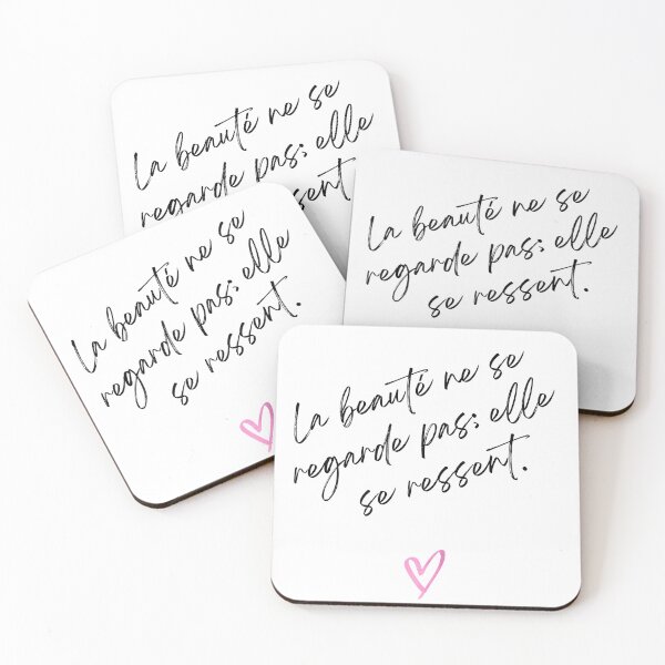 Item preview, La Beauté Ne Se Regarde Pas – French Quote | Parisian Minimalist Style designed and sold by The Balanced Bonne Vivante.