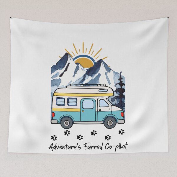 Item preview, Adventure's Furred Co-pilot. RV and Cat design designed and sold by SofikoDesigns.
