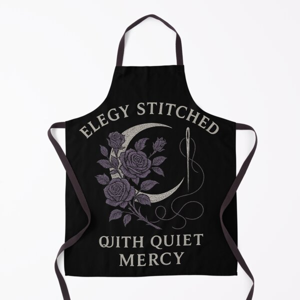 Item preview, Elegy Stitched With Quiet Mercy – Gothic Moon & Roses designed and sold by Mouraludia.