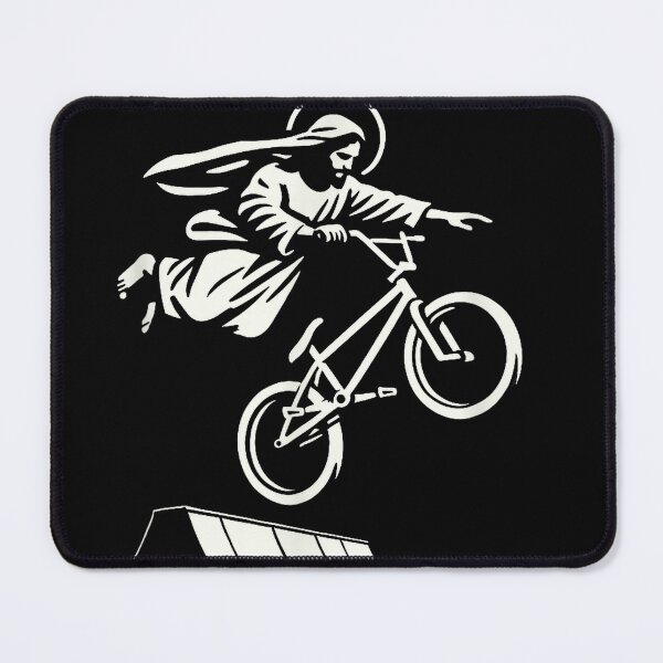Item preview, Jesus on a Bike Tee – Funny Christian BMX Rider Graphic designed and sold by jnv3436.