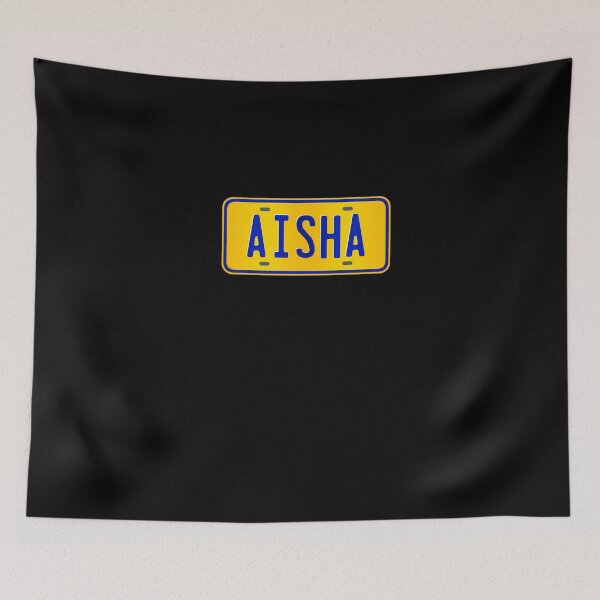 Item preview, Aisha Name Custom Number Plate Design - Gift For Aisha designed and sold by maiducsang.