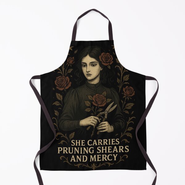 Item preview, Gothic Gardener – She Carries Pruning Shears and Mercy designed and sold by Mouraludia.