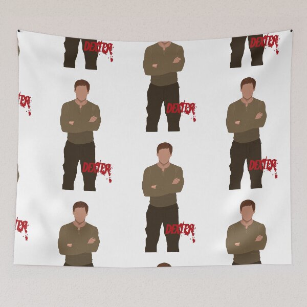 Item preview, Hand drawn Dexter in his killing shirt Faceless portrait cartoon designed and sold by Lumennyxart.
