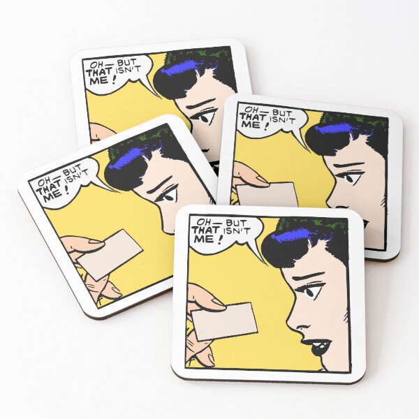Item preview, pop art girl "that's not me" designed and sold by laribot.
