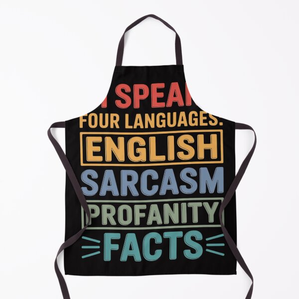 Item preview, Hablo cuatro idiomas Inglés Sarcasmo Blasfemias Datos designed and sold by MuteElevent.