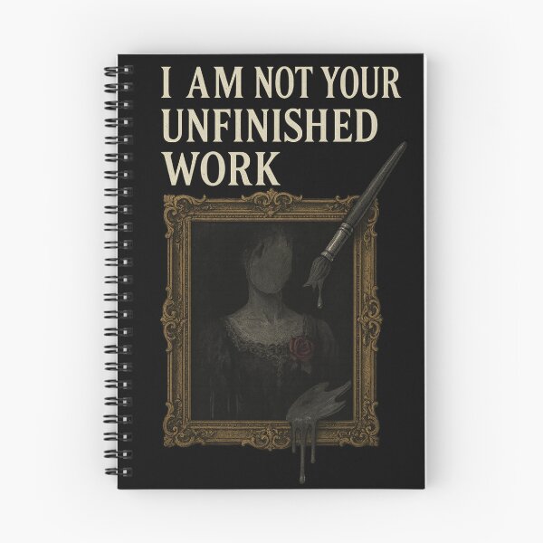 Item preview, I Am Not Your Unfinished Work – Gothic Healing Portrait designed and sold by Mouraludia.