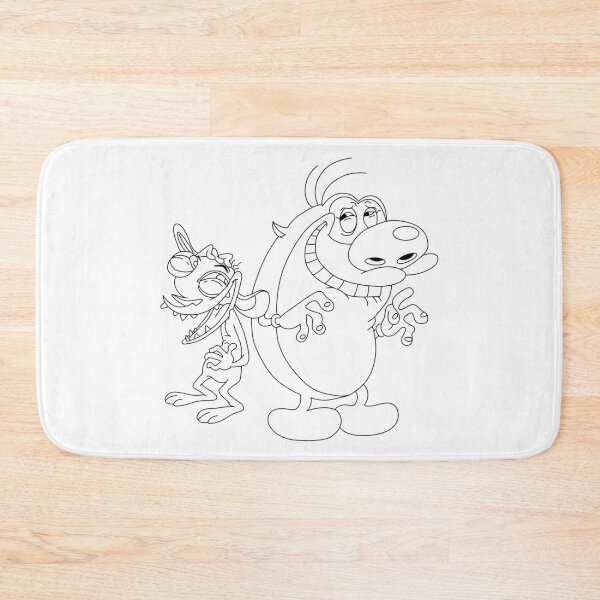 Item preview, Hand drawn Ren and Stimpy line art colouring coloring designed and sold by Lumennyxart.