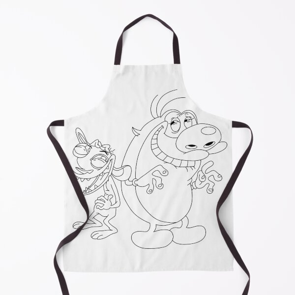 Item preview, Hand drawn Ren and Stimpy line art colouring coloring designed and sold by Lumennyxart.