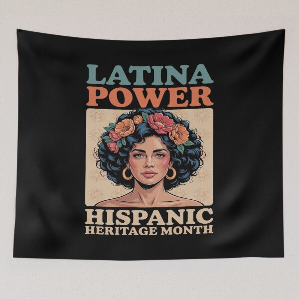 Item preview, Latina Power Hispanic Heritage Month Women Floral designed and sold by Sandrhaus.