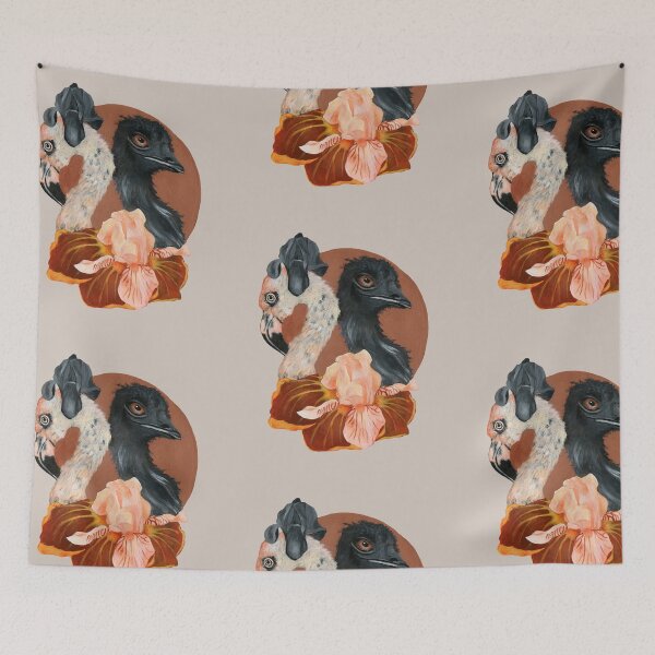 Item preview, Ostrich, flamingo, iris designed and sold by KnowingWonder.