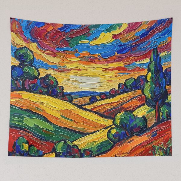Item preview, Vibrant Sunset Hills designed and sold by ChrisButler.