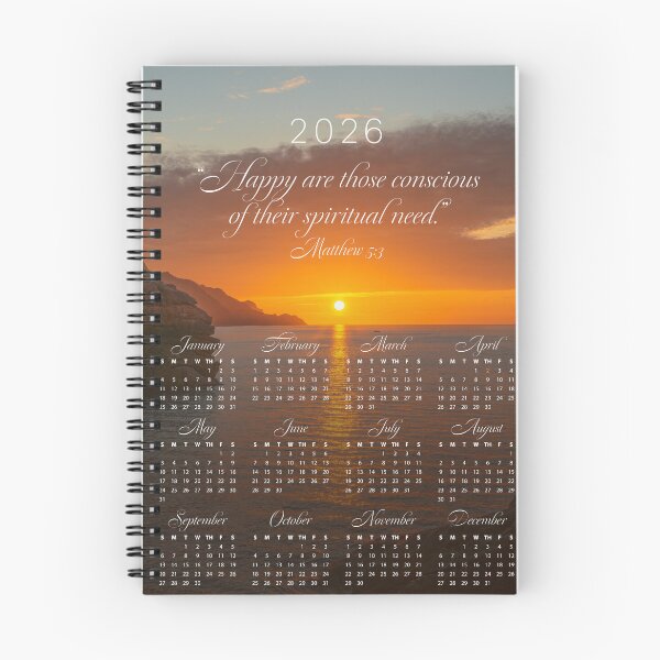 Item preview, 2026 Yeartext Calendar (Sunset) designed and sold by Paper Bee Gift Shop.