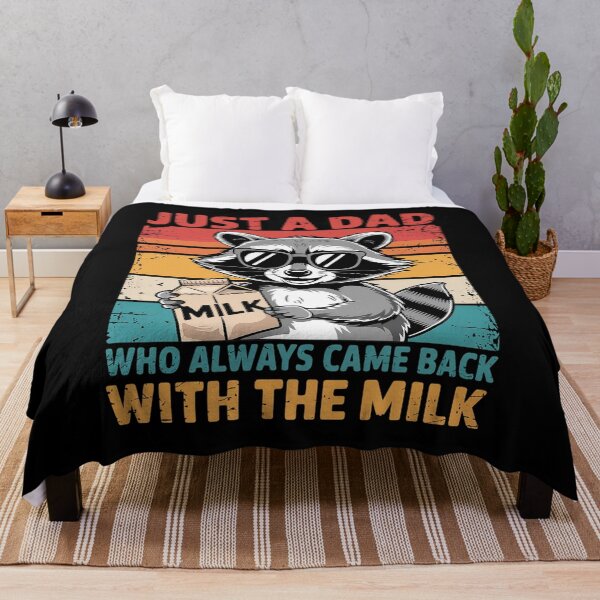 Item preview, Racoon Just A Dad Who Always Came Back With The Milk   designed and sold by DianaStantzo.