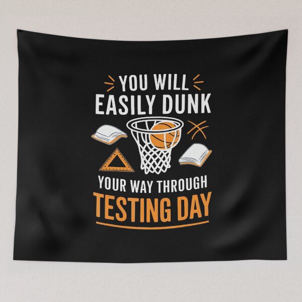 Item preview, Funny Test Day Teacher Basketball Dunk Testing Day Teacher designed and sold by AlicaMonica.