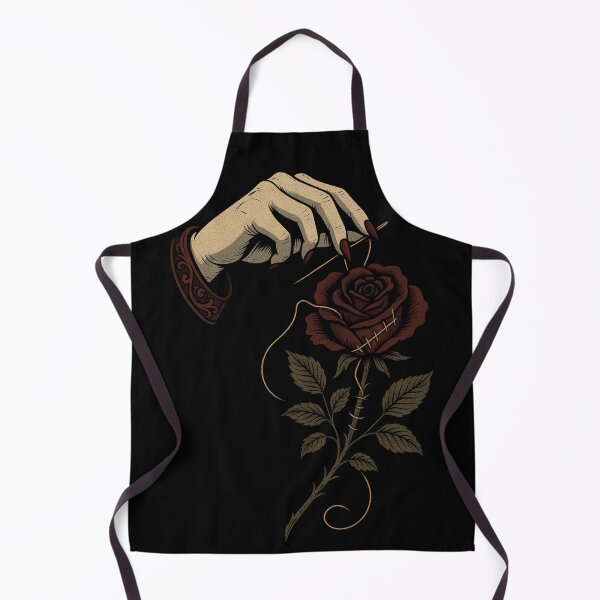 Item preview, Stitched Rose & Witch’s Hand – Gothic Healing Floral designed and sold by Mouraludia.