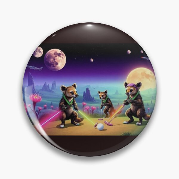 Item preview, Intergalactic Golfers of Stonehenge designed and sold by This-Planet-Rocks.