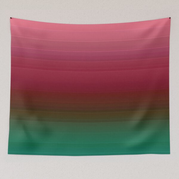 Item preview, The red-and-green striped Ombre  designed and sold by fuzzyfox.