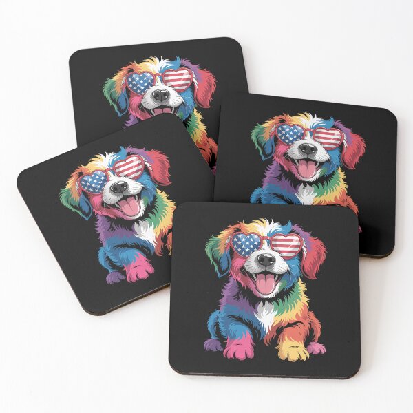 Item preview, Rainbow Dog Love Colorful Puppy Happy Dog Smiling designed and sold by DianaStantzo.
