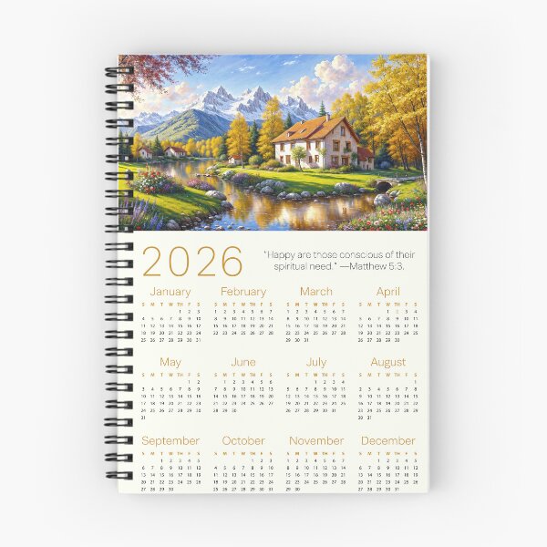 Item preview, 2026 Yeartext Calendar (Paradise House) designed and sold by Paper Bee Gift Shop.