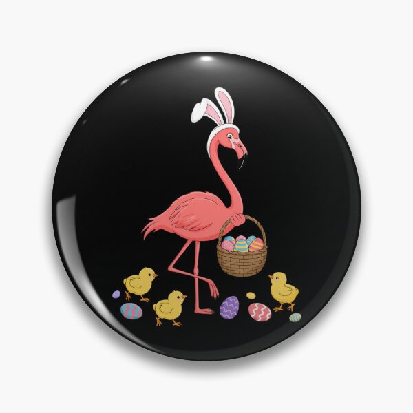 Item preview, Dibble Dabble Easter Pink Easter Flamingo designed and sold by ValerieRodrigue.