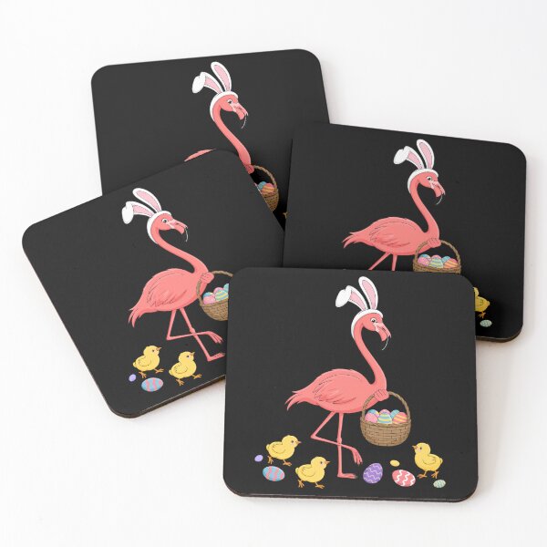 Item preview, Dibble Dabble Easter Pink Easter Flamingo designed and sold by ValerieRodrigue.