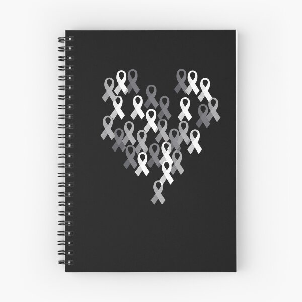 Item preview, Brain Cancer Awareness Gray Ribbon Heart Brain Tumor Support designed and sold by procionartss.